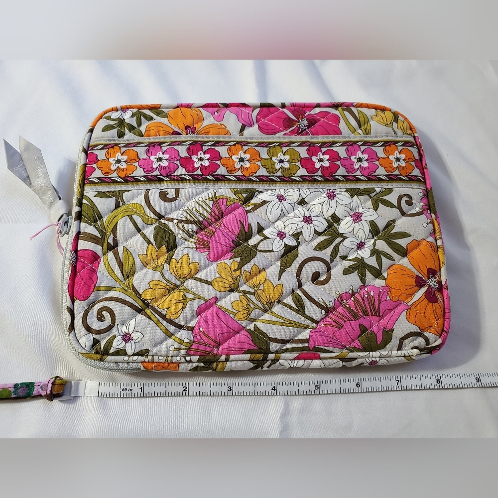 Vera Bradley Floral Laptop Bag - Pink, Orange, and White - Picture 2 of 5